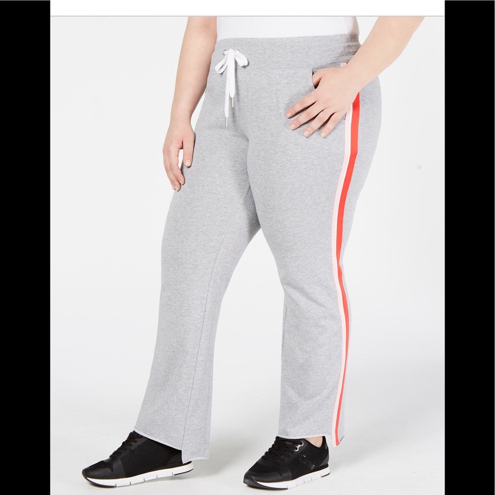 Calvin Klein performance step hem joggers in 1x
